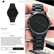 Caalvin Klein – Premium Black Unisex Watch