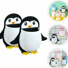 Penguin Toothbrush Holder/Brush Stand/Pen Holder/Kitchen/Bedroom/Office Plastic Toothbrush Holder